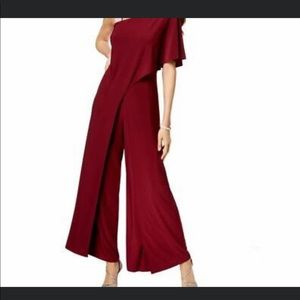 Joseph Ribkoff cranberry jumpsuit